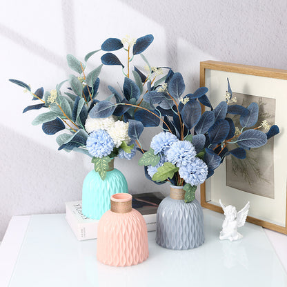 Bulk 2 Pcs Water Ripples Vase with Textured Rope Bottle for Home Party Table Decor Wholesale