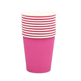 Bulk 100 Pcs Disposable Paper Cups 8.5OZ Colorful Thickened Paper Cups Wholesale