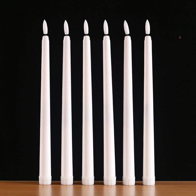 Bulk 3D Led Flameless Taper Candles With Remote Long Candles Lamp For Valentine's Day Wedding Table Decor Wholesale