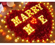 Bulk 8 Inch 3D Light Up Letters Set with LED for Valentine's Day Baby Shower Wedding Decoration Wholesale