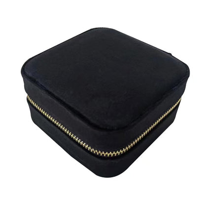 Customized Velvet Jewelry Box - Portable DIY Wedding Favor & Bridal Gift with Logo/Design