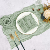 Bali Gauze Ruffled Napkins - Rustic Bohemian Style for Wedding Party Dinner Table Decor