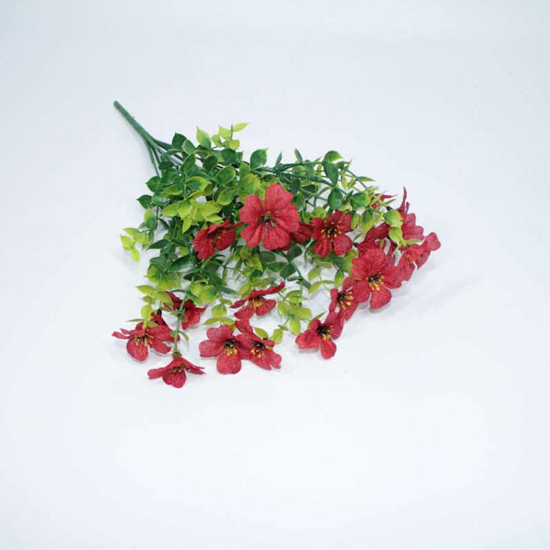 Premium Outdoor Fake Flowers 10 Pack UV Resistant Polyester Eucalyptus Bundles  Eco Friendly Stems for Patio Garden Porch Decor