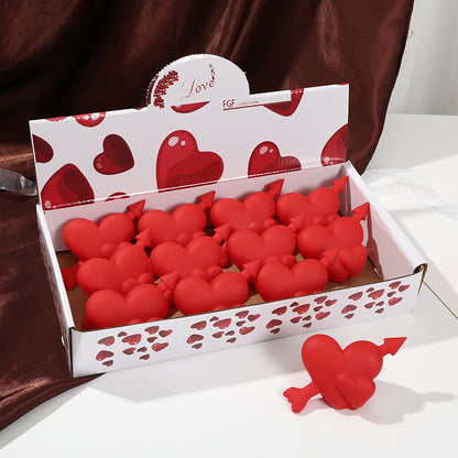 Valentine's Day LED Love Rose Night Light - 2.4" Decorative Accent Lamp for Bedroom & Gift