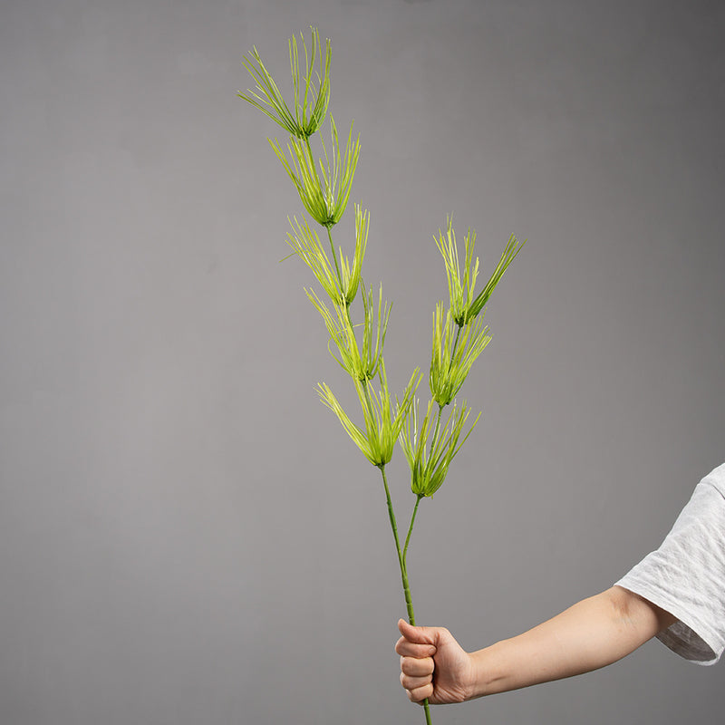 Artificial Bamboo Leaf Bush, Faux Silk-Like Greenery Stem, Tall Plant Pick for Planters, Home, Office & Hotel Decor