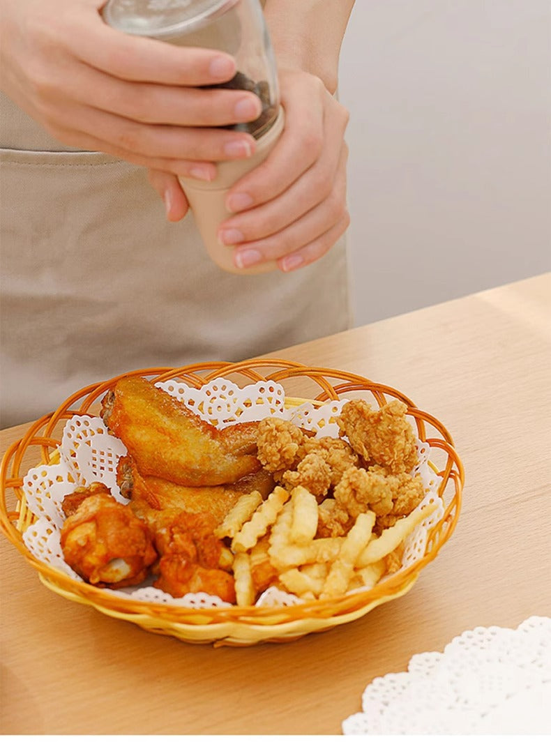 Premium Round Placemats 200 Pack Eco-Friendly Table Decor for Weddings, Afternoon Tea & Coffee Shop Displays with Non-Slip Backing