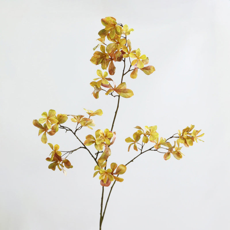 Artificial Nandina Hanging Bell Branch Bush, Autumn Gradient Faux Foliage, Faux Silk Fabric, Home, Hotel & Window Display