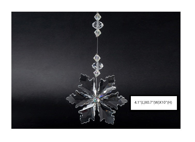Christmas Snowflake Ornaments 24 Pcs Clear Acrylic Hanging Pendants Holiday Party Decor