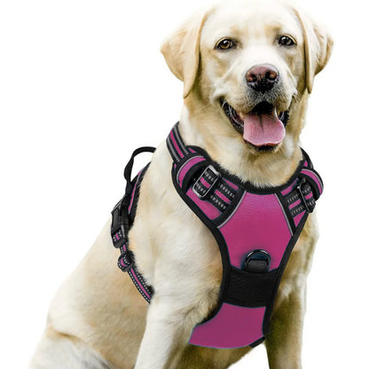 Premium No Pull Dog Harness Oxford Reflective Padding Adjustable Soft Padded Training Walking Hiking Secure Control