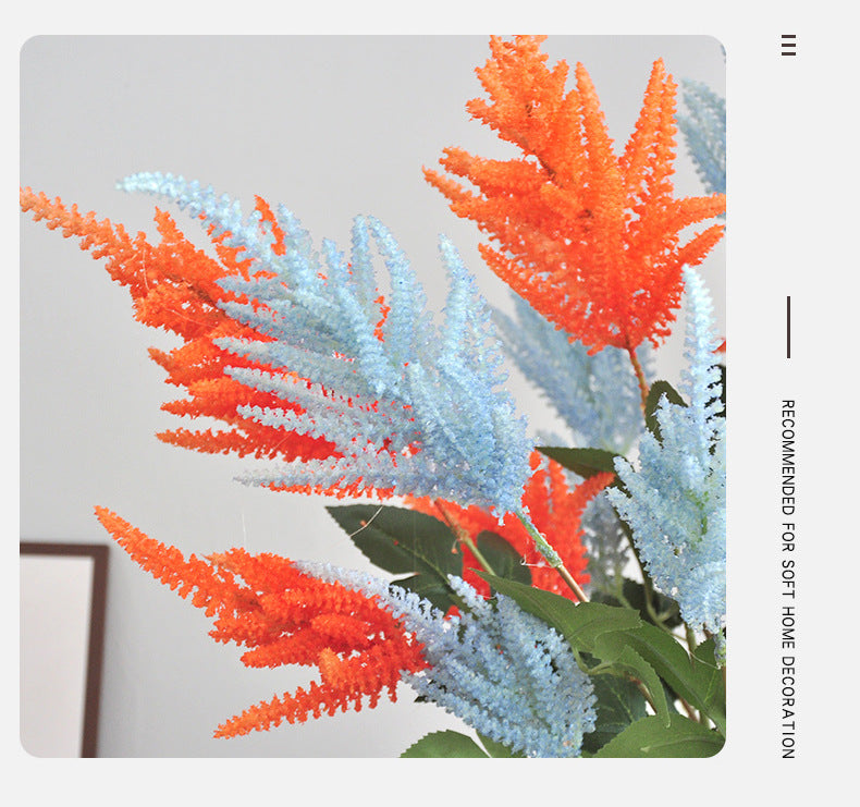 Astilbe Artificial Flower, Single Stem with 3 Blooms, 41" Tall, Silk-Like Fabric, for Home Decor, Weddings, and Events