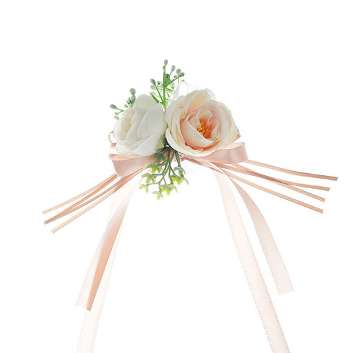 Corsage Bracelet 10 Pcs Artificial Flowers for Wedding Festival Beach Party