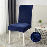 Bulk 2 Pcs Velvet Stretch Chair Covers Removable Washable Slipcover for Home Decor Wholesale