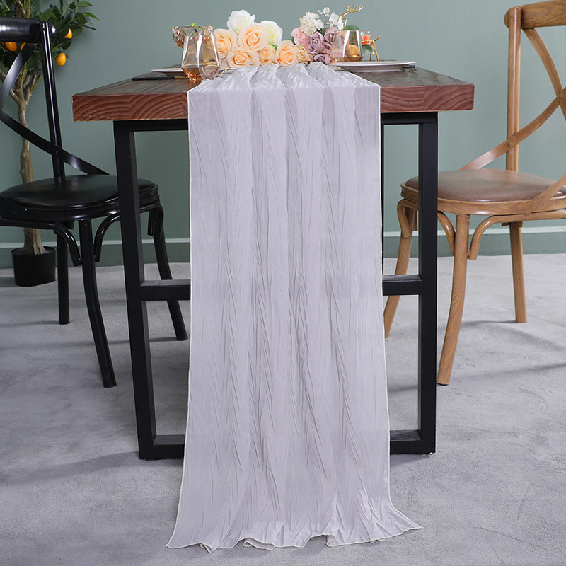 Bulk 2 Pack 27.5"X118" Boho Table Runner for Wedding Bridal Baby Shower Engagement Party Valentine's Day Decor Wholesale