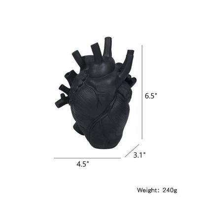 Bulk Resin Vase Planter Vase In The Shape Of Human Heart Desktop Art Craft Ornament Vase Room Decor Home Decoration Decor Wholesale