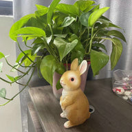 Easter Bunny Couple Resin Statues - 2 Pack Garden & Lawn Decor Figurines