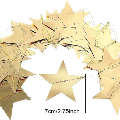 Bulk 10 Pack Star Garland Banner Decor 130 Feet Bright Star Hanging Bunting Banner Backdrop for New Year Decor Graduation Wedding Birthday Christmas Party Wholesale