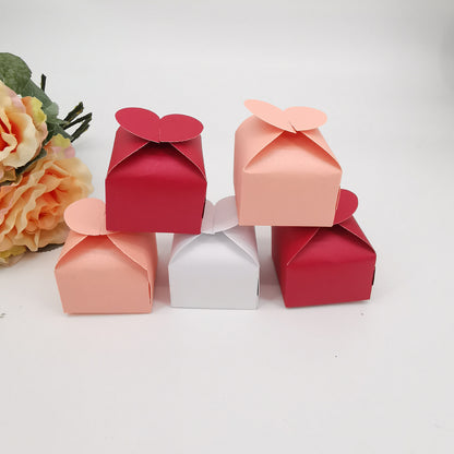 Bulk 50pcs Valentine's Day Candy Box For Wedding Party Guest Reception Packaging Box Wholesale