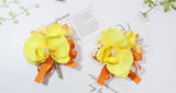 Bulk Orchid Wrist Corsage 2025 Artificial Silk Boutonniere Set with Secure Clasp for Wedding Party Prom Groom Bridesmaids Wholesale