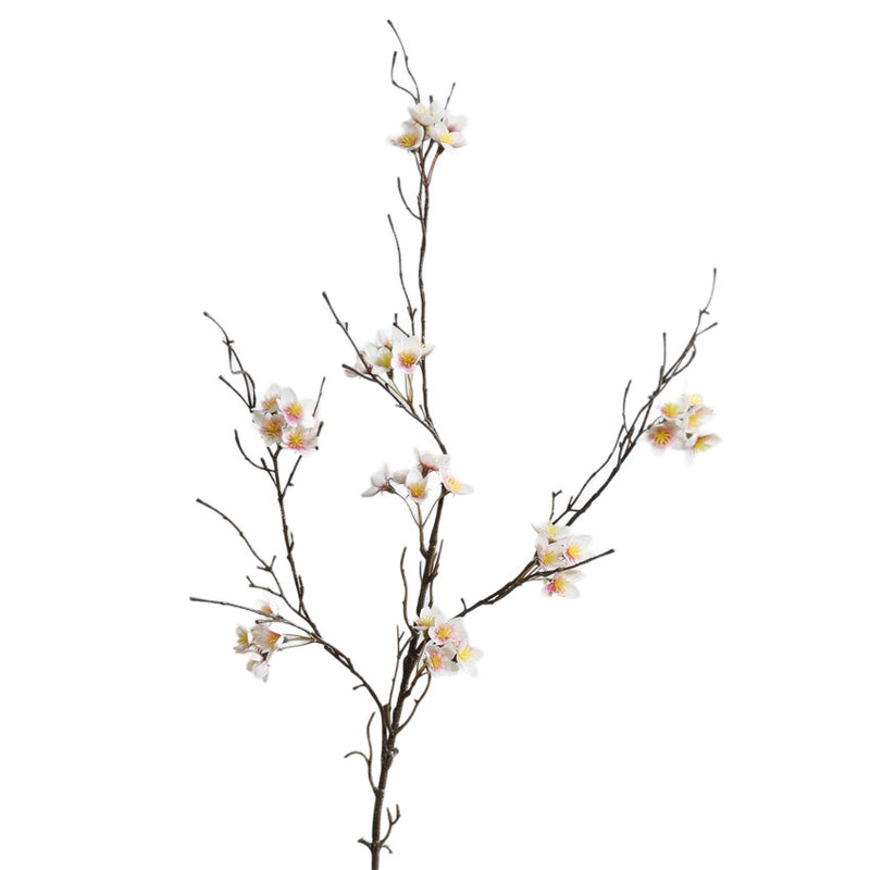 Artificial Plum Blossom Branch, 31" Realistic Plastic Bush for Home Decor, Weddings, Events, and Commercial Spaces