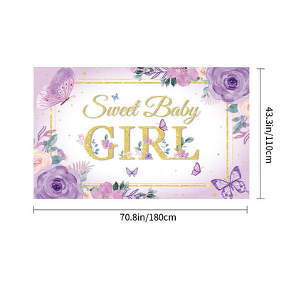 Bulk Baby Shower Backdrop Banner Decorations for Boys Girls Baby Shower Party Supplies Decor Wholesale