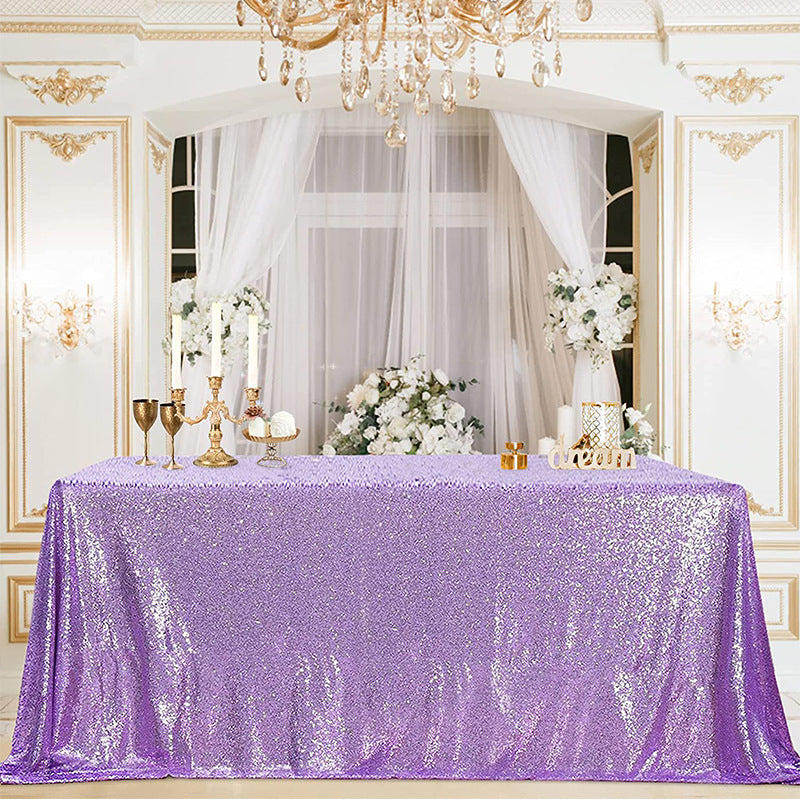 Bulk Sparkle Sequin Rectangle Tablecloth for Wedding Birthday Party Holiday Banquet Table Decoration Wholesale