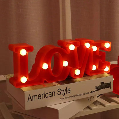 Bulk 8 Inch 3D Light Up Letters Set with LED for Valentine's Day Baby Shower Wedding Decoration Wholesale