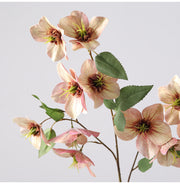23 Inch Helleborus Artificial Flowers Bulk Quantity Silk Stems