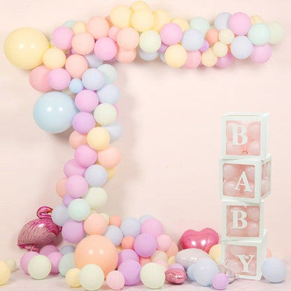 Bulk 4 Pcs Clear Balloon Boxes with Letters for Baby Shower Birthday Party Backdrop Decor Wholesale