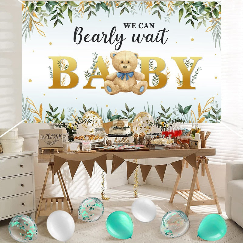 Bulk Baby Shower Backdrop Banner Decorations for Boys Girls Baby Shower Party Supplies Decor Wholesale