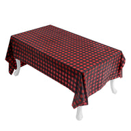 Bulk 2 Pcs Disposable Plaid Rectangular Tablecloth Plastic Waterproof Table Covers Decorative for Wedding Birthday Party Picnic Wholesale