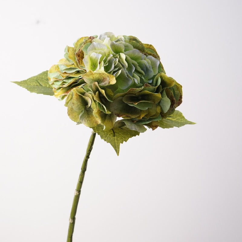 20" Hydrangea Bush, Artificial Silk-Like Flowers for Wedding Decor, Home & Commercial Styling, Single Bush with 24 Blooms