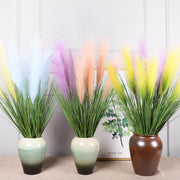 33 Inch Artificial Reed Grass 10 Pcs Faux Pampas Grass Bulk Outdoor Plants