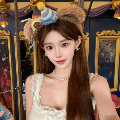 Duffy Bear Adult Birthday Headband - Cute Party & Facial Wash Hair Hoop