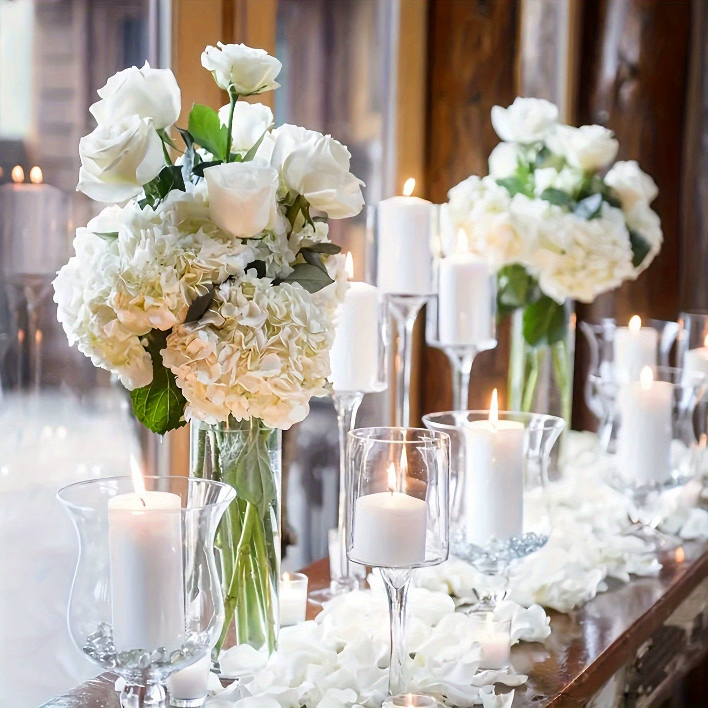 Bulk 72 Pack Artificial Hydrangea Flowers Real Touch Silk Wedding Arch Flowers Indoor Outdoor Faux Botanicals for Boho Centerpieces & Bridal Shower Backdrops Wholesale