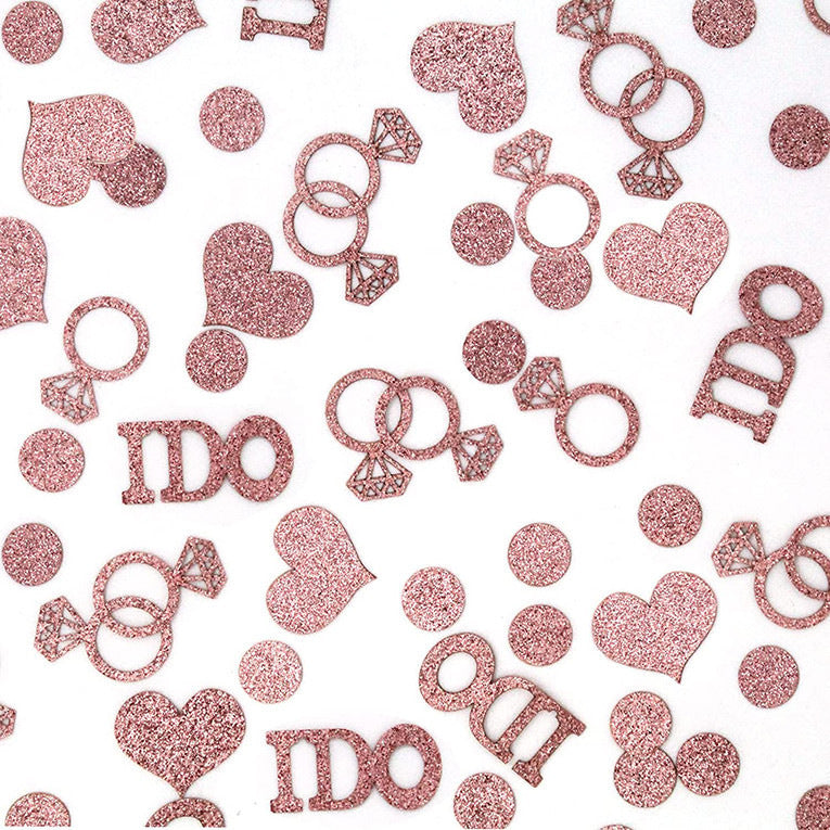 Bulk 10 Pack Gold Confetti 2025 Shimmering Diamond Ring Shape for Wedding Reception Bridal Shower & Engagement Party Decor Wholesale