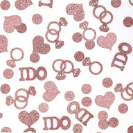 Bulk 10 Pack Gold Confetti 2025 Shimmering Diamond Ring Shape for Wedding Reception Bridal Shower & Engagement Party Decor Wholesale