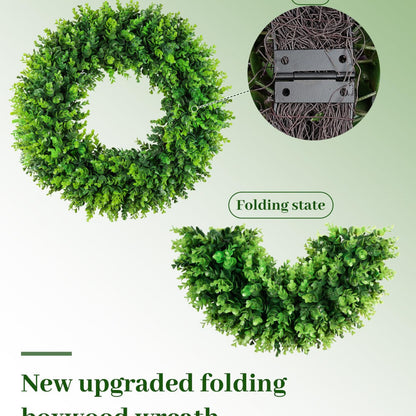 20 " Artificial Eucalyptus Wreath - Faux Greenery for Front Door Home Decor Wedding & Arch Decoration