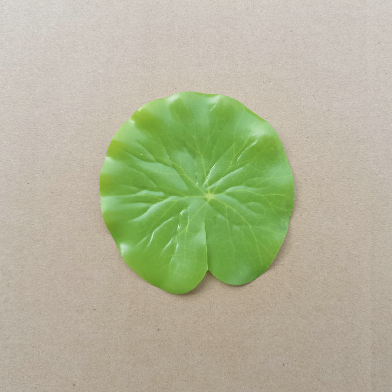 Artificial Lotus Leaf Single Stem, Realistic Plastic Decor for Home, Office or Outdoor, 16" Long