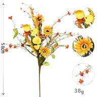 Easter Spring Decor Faux Eucalyptus Money Leaf Stem (23 Inches) - Artificial Greenery for Easter Arrangements & Spring Displays