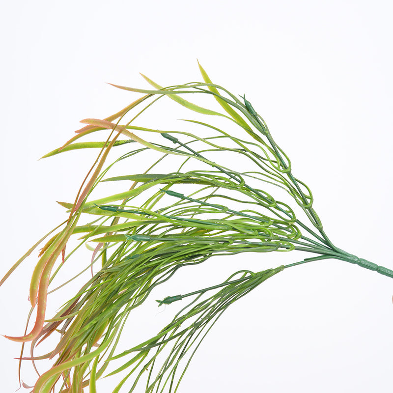 Artificial Dragon Grass Vine, 35" Long, Plastic Green Foliage for Home Decor, Wedding, and Event Styling
