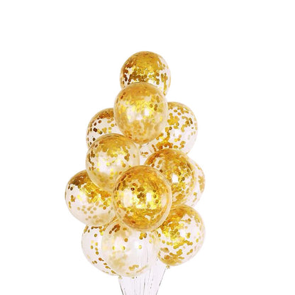 Bulk 100 Pcs 15.7 Inch Glitter Clear Latex Balloons with Sequins Inside for Wedding Birthday Party Baby Shower Decoration Wholesale