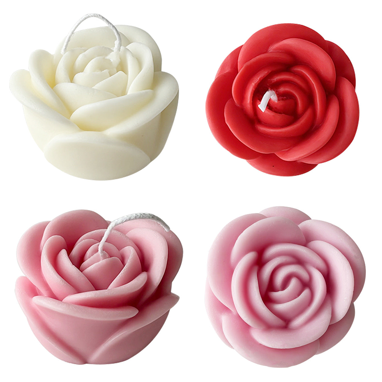 Valentine's Day Rose Aromatic Candle - Realistic Flower Shaped Candle | Romantic Gift
