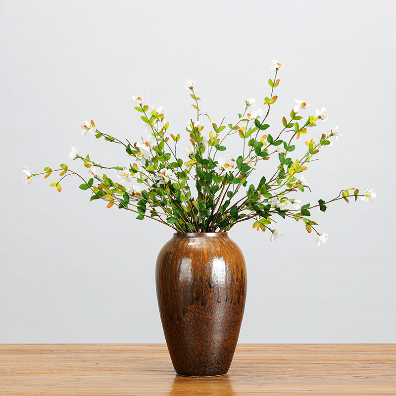 18-Bloom Wildflower Bouquet in Silk-Like Fabric, 20" Long, Perfect for Weddings, Home Decor, and Events