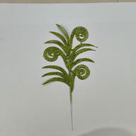 Christmas Gold Glitter Plastic Leaf Ornaments 2-Pack - 15.7" Length 7.5"Width | Sparkly Cutout Decor for Christmas Trees