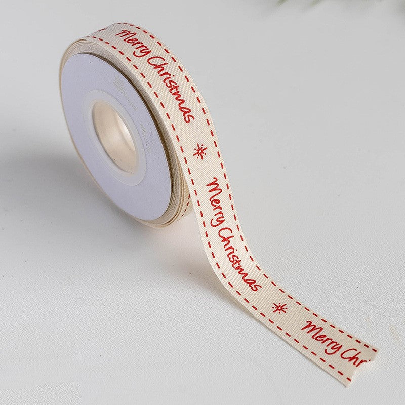 10 Yards Christmas Grosgrain Ribbon Bulk for Gift Wrapping Crafts DIY Holiday Decorations