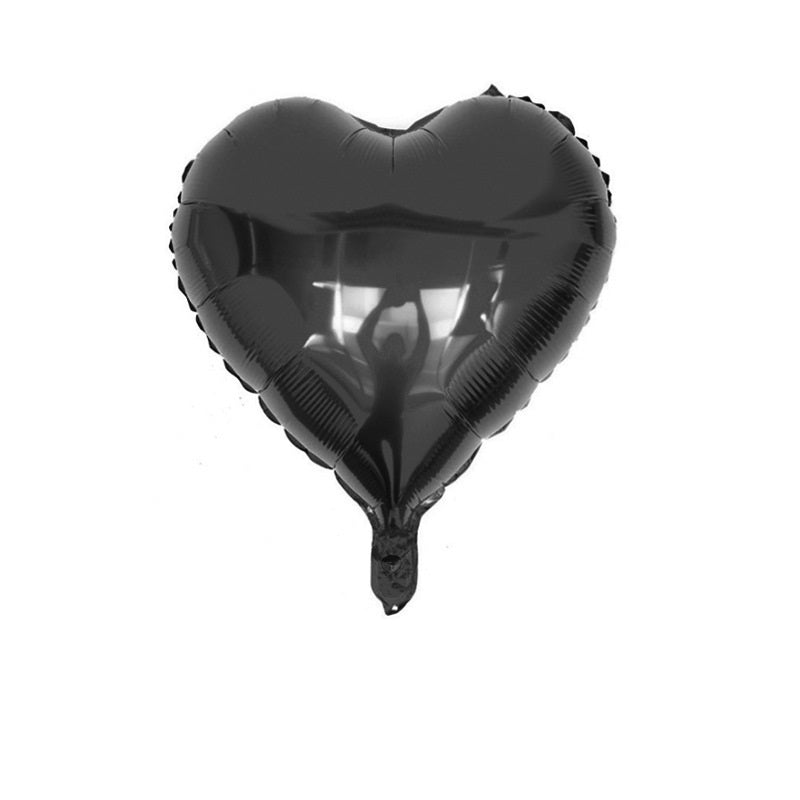 Bulk 50 Pcs 7 Inch Heart-shape Foil Balloons Mylar Balloons for Wedding Valentine's Day Decor Wholesale