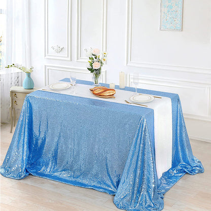 Bulk Sparkle Sequin Rectangle Tablecloth for Wedding Birthday Party Holiday Banquet Table Decoration Wholesale