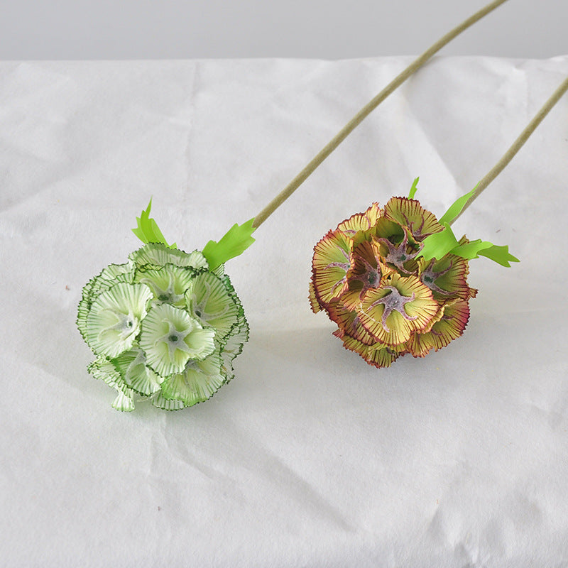 Artificial Pinwheel Flower Single Stem, One Bloom, Faux Silk-Like Fabric, for Hotel Displays, Home Decor, Window Display
