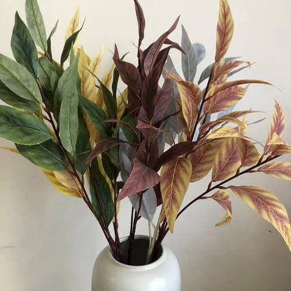 10-Pack 29.5" Artificial 3-Stem Lily Leaves – Wedding Aisle Decor & Floral Arrangement Filler