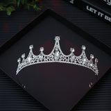 Adult Birthday Party Crystal Tiara - Baroque Vintage Queen Headband for Women